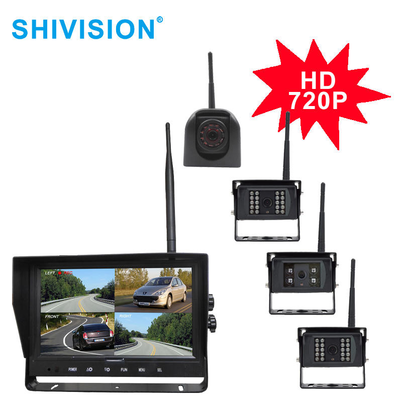SHIVISION-M12094CH-C2824158AI-9”2.4GHz HD 720P Digital Wireless Quad-view System