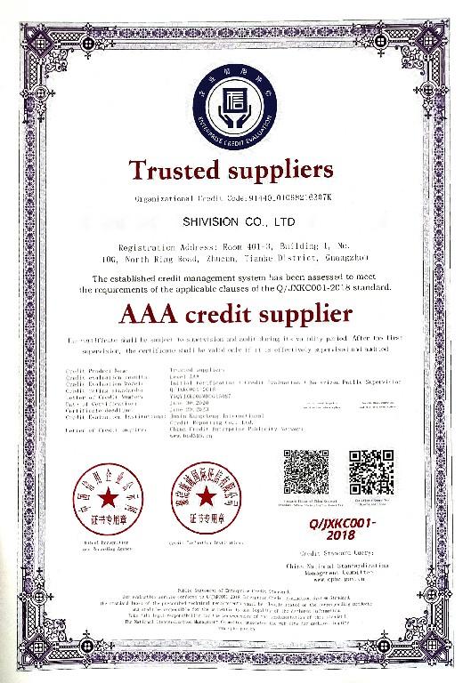 Trusted suppliers