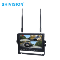 SHIVISION-M02084ch-7 inch car monitor-2.4G Digital Wireless Monitor